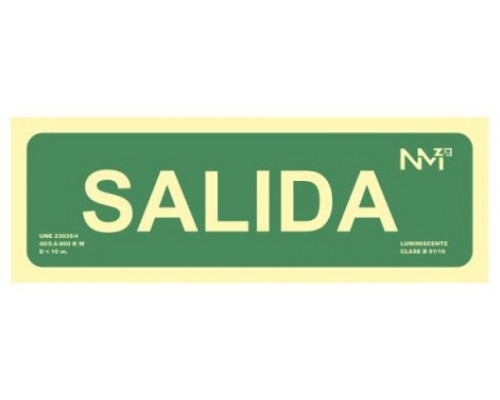 PACK DE 2 SEÑALES "SALIDA" 300X105 PVC VERDE ARCHIVO 2000 6170-06H VE (Espera 4 dias)